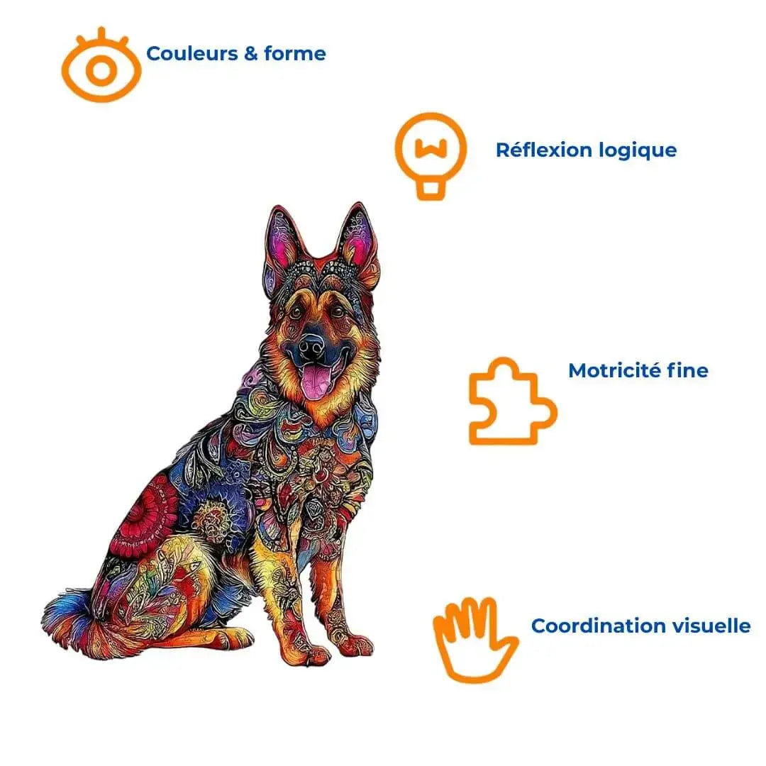 Puzzle Bois Chien – Puzzle 2D Enfant & Adulte