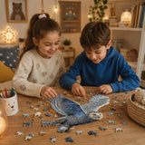 Puzzle Bois Chouette Polaire Élégante – Puzzle 2D Enfant & Adulte