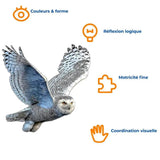 Puzzle Bois Chouette Polaire Élégante – Puzzle 2D Enfant & Adulte