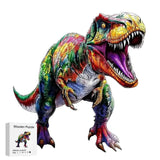 Puzzle Bois Dinosaure Coloré – Puzzle 2D à Assembler