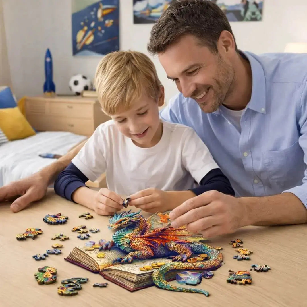 Puzzle Bois Dragon Magique – Dragonia