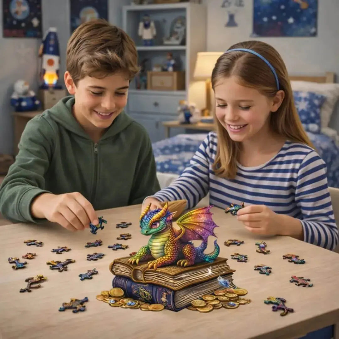 Puzzle Bois Dragon Majestueux