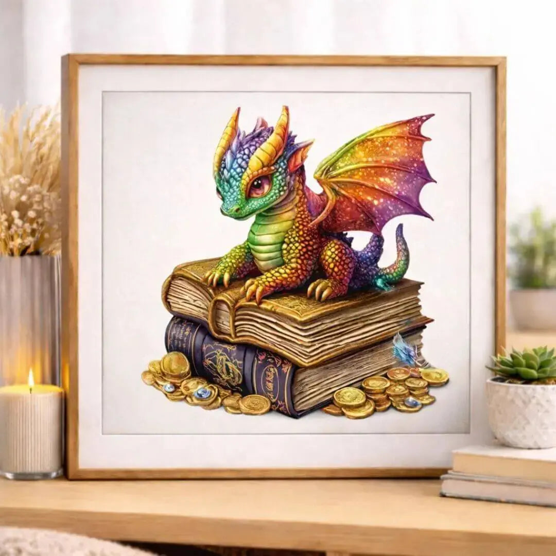 Puzzle Bois Dragon Majestueux