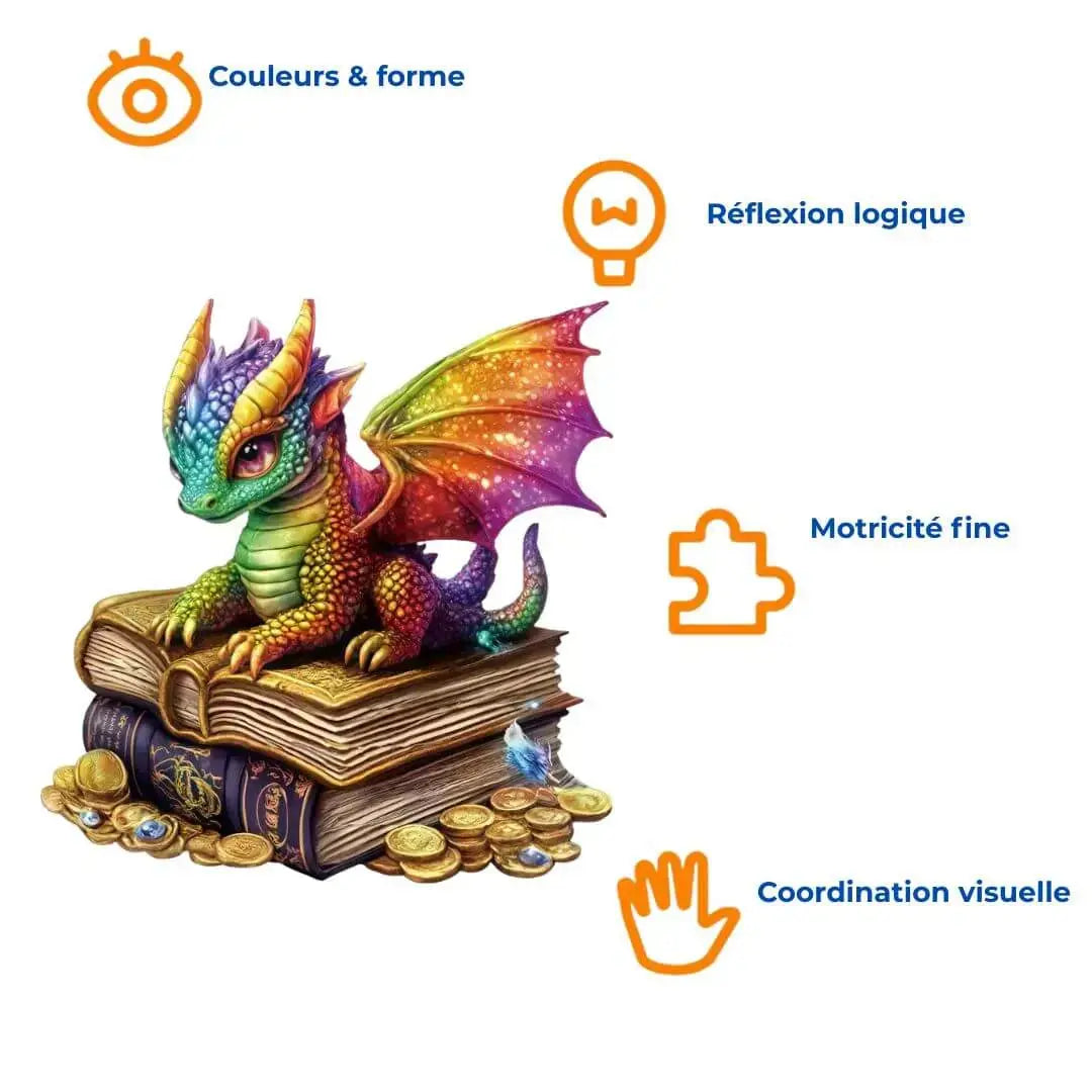 Puzzle Bois Dragon Majestueux