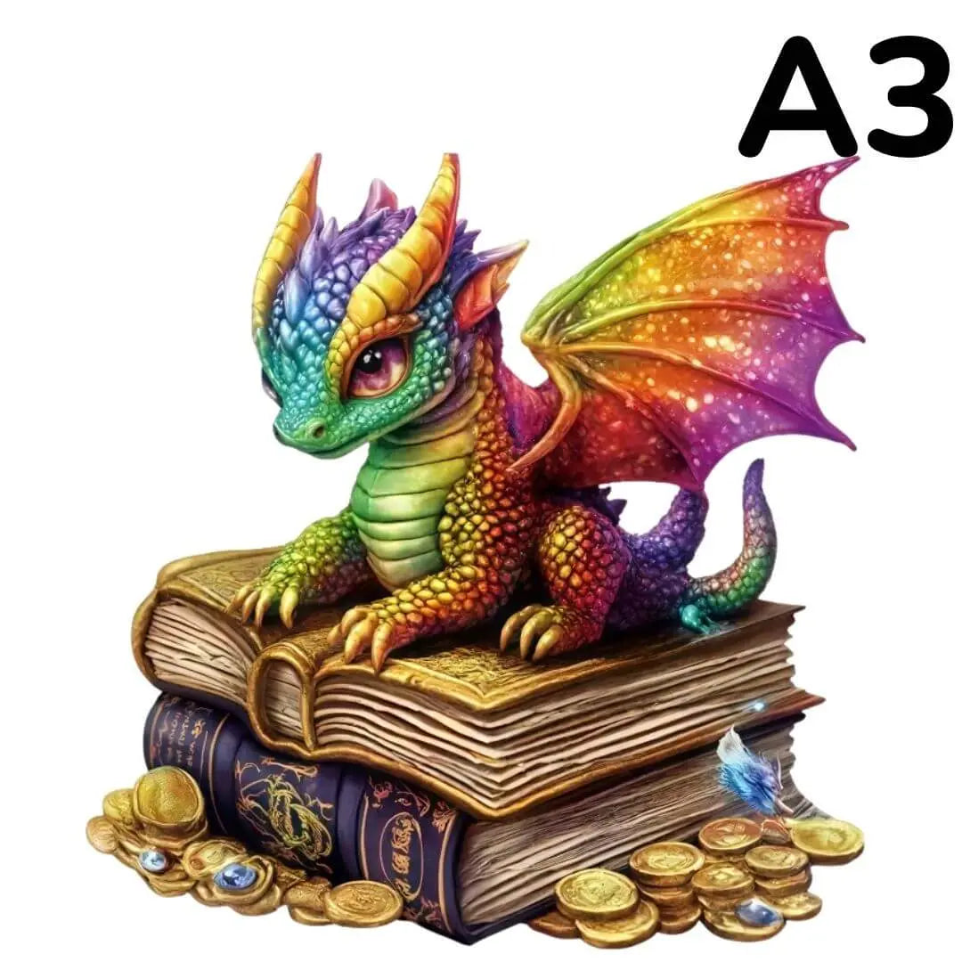 Puzzle Bois Dragon Majestueux