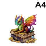 Puzzle Bois Dragon Majestueux