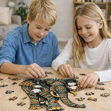Puzzle Bois Éléphant Artistique – SavannaSpirit