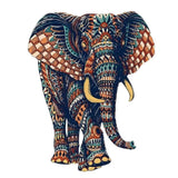 Puzzle Bois Éléphant Artistique – SavannaSpirit