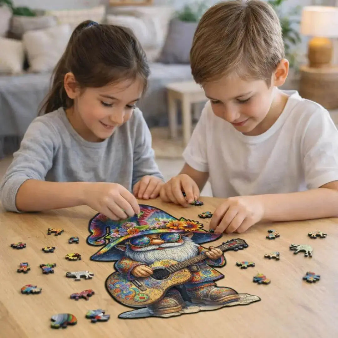 Puzzle Bois Gnome – Art Bohème