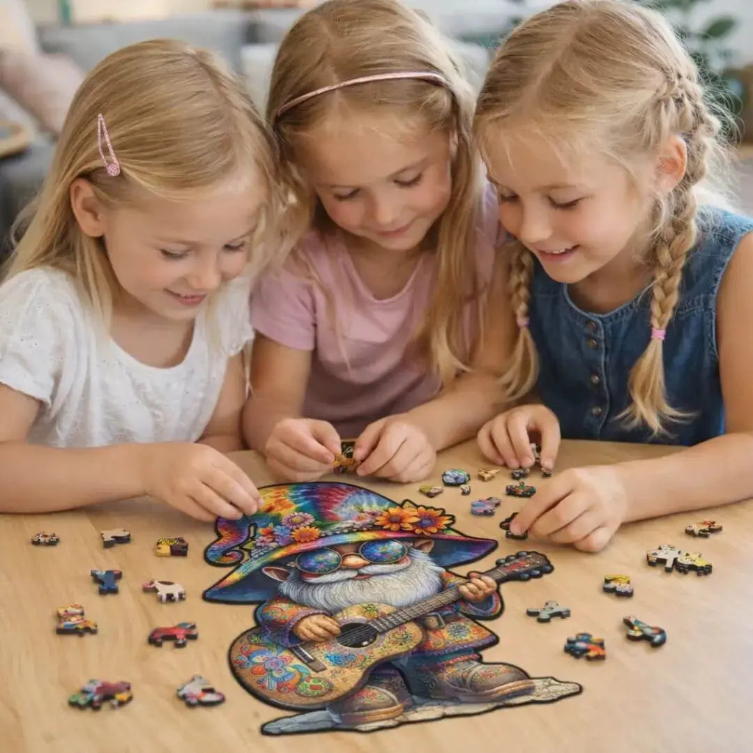 Puzzle Bois Gnome – Art Bohème