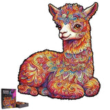 Puzzle Bois Lama Coloré
