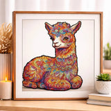 Puzzle Bois Lama Coloré