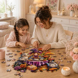 Puzzle Bois Lapin Blanc Féerique