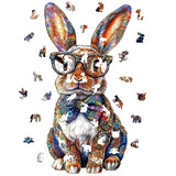 Puzzle Bois Lapin Coloré