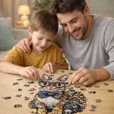 Puzzle Bois Lapin Coloré