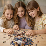 Puzzle Bois Lapin Coloré
