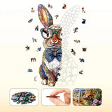 Puzzle Bois Lapin Coloré