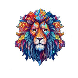 Puzzle Bois Lion Artistique – WildKing
