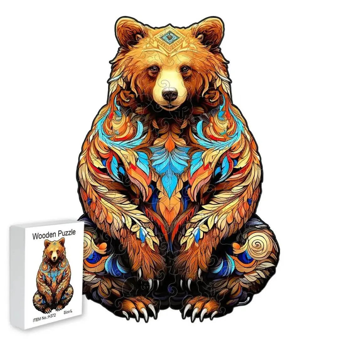 Puzzle Bois Ours Artistique - GrizzlyArt