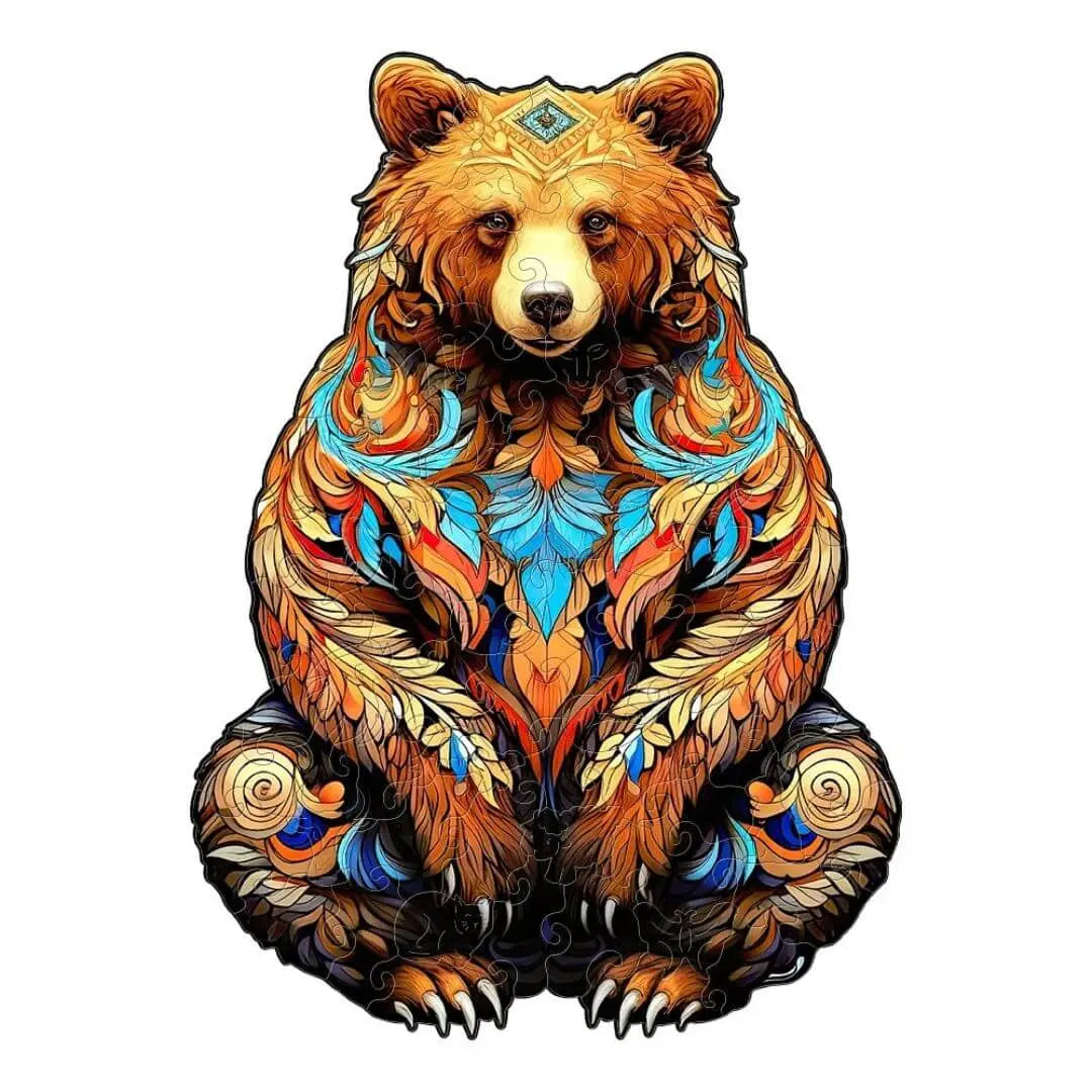 Puzzle Bois Ours Artistique - GrizzlyArt