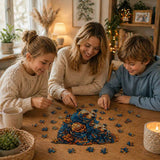 Puzzle Bois Ours Floral – Activité Sans Écran Enfant & Famille
