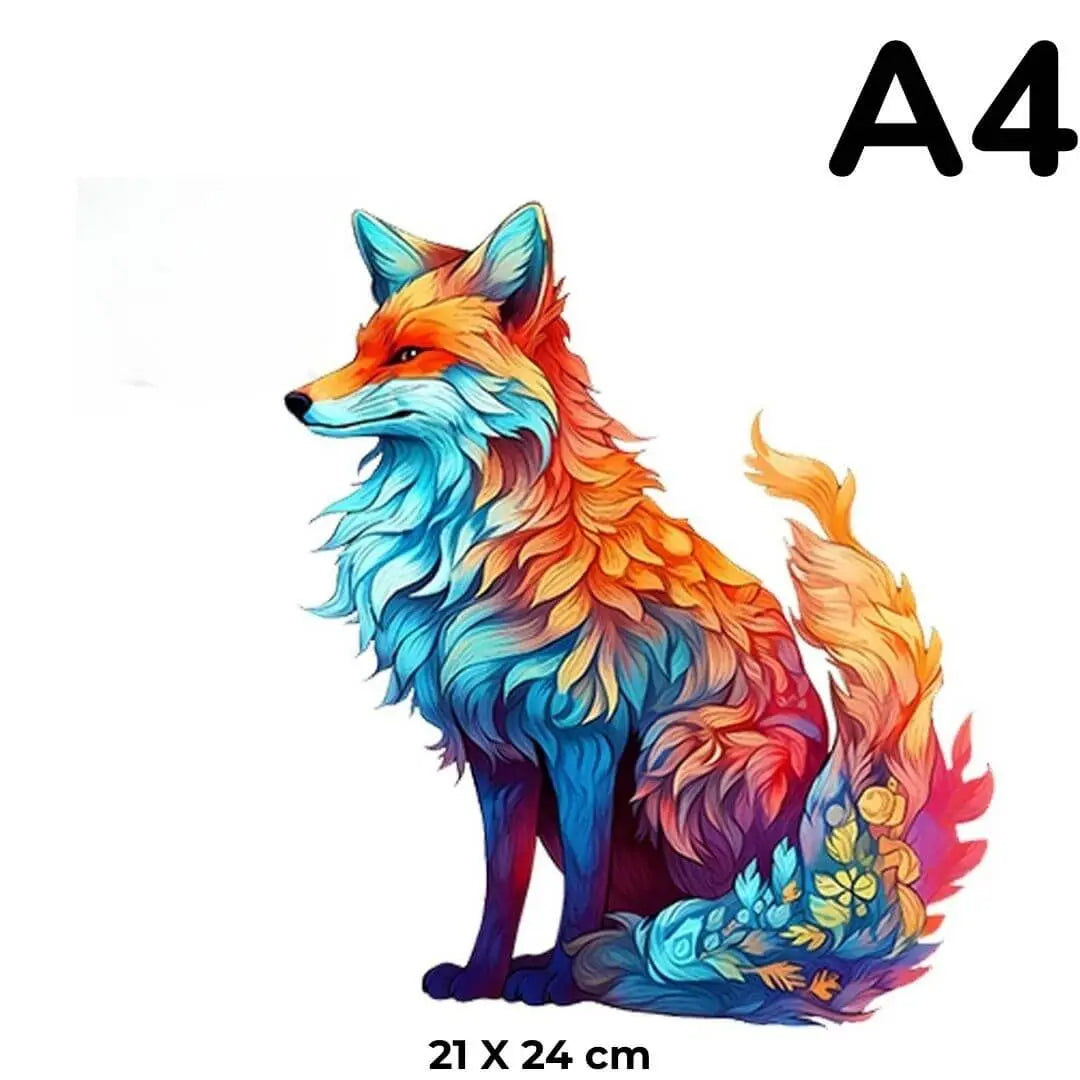 Puzzle Bois Renard Artistique – FoxArt
