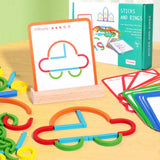 Puzzle Enfant Montessori  - Sticks & Rings