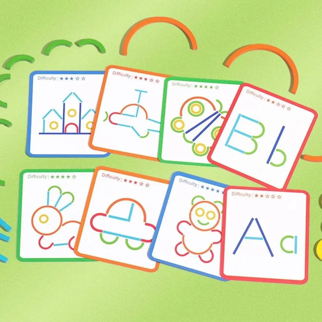 Puzzle Enfant Montessori  - Sticks & Rings