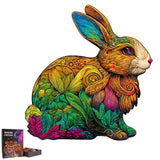 Puzzle Lapin en Bois Coloré