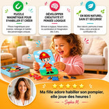 Puzzle Magnétique Habillage Enfant Bois