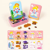 Puzzle Magnétique Habillage Enfant Bois