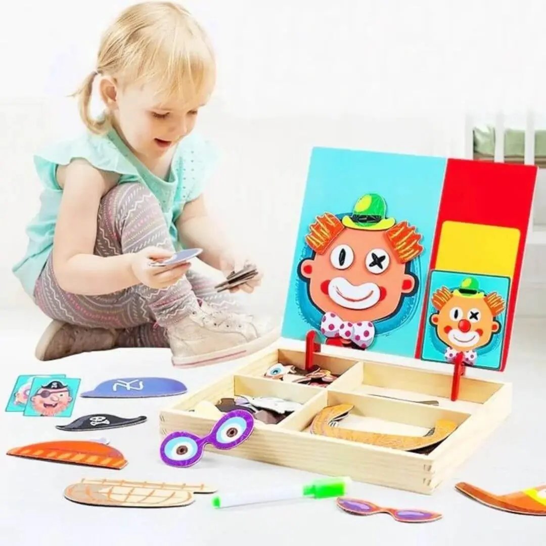 Puzzle Magnétique Montessori – Facial Puzzle