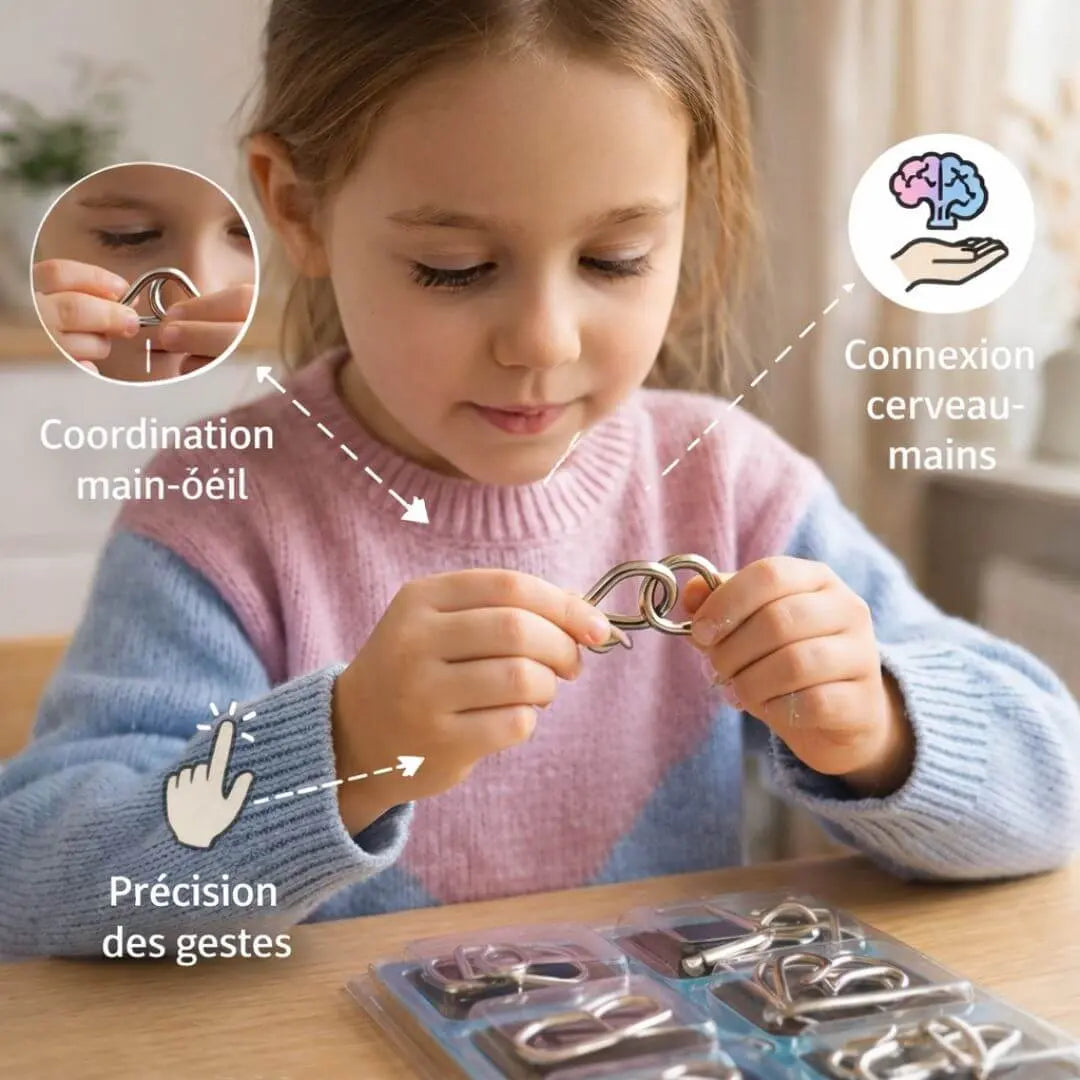 Puzzle Montessori Enfant – Casse-Têtes Métal Éducatifs