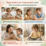 Puzzle Montessori Enfant – Casse-Têtes Métal Éducatifs