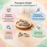 Puzzle Montessori Enfant – Casse-Têtes Métal Éducatifs