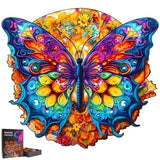Puzzle Papillon en Bois Artistique