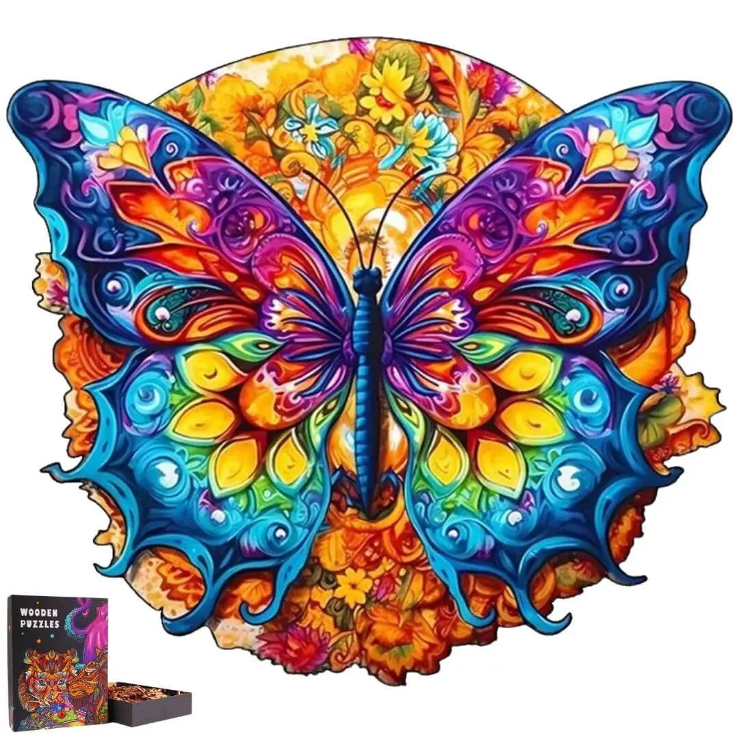 Puzzle Papillon en Bois Artistique