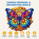 Puzzle Papillon en Bois Artistique