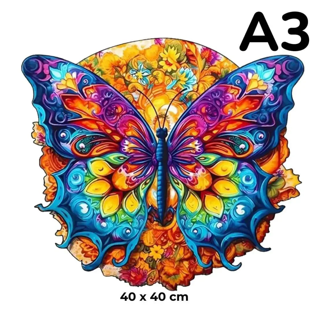 Puzzle Papillon en Bois Artistique