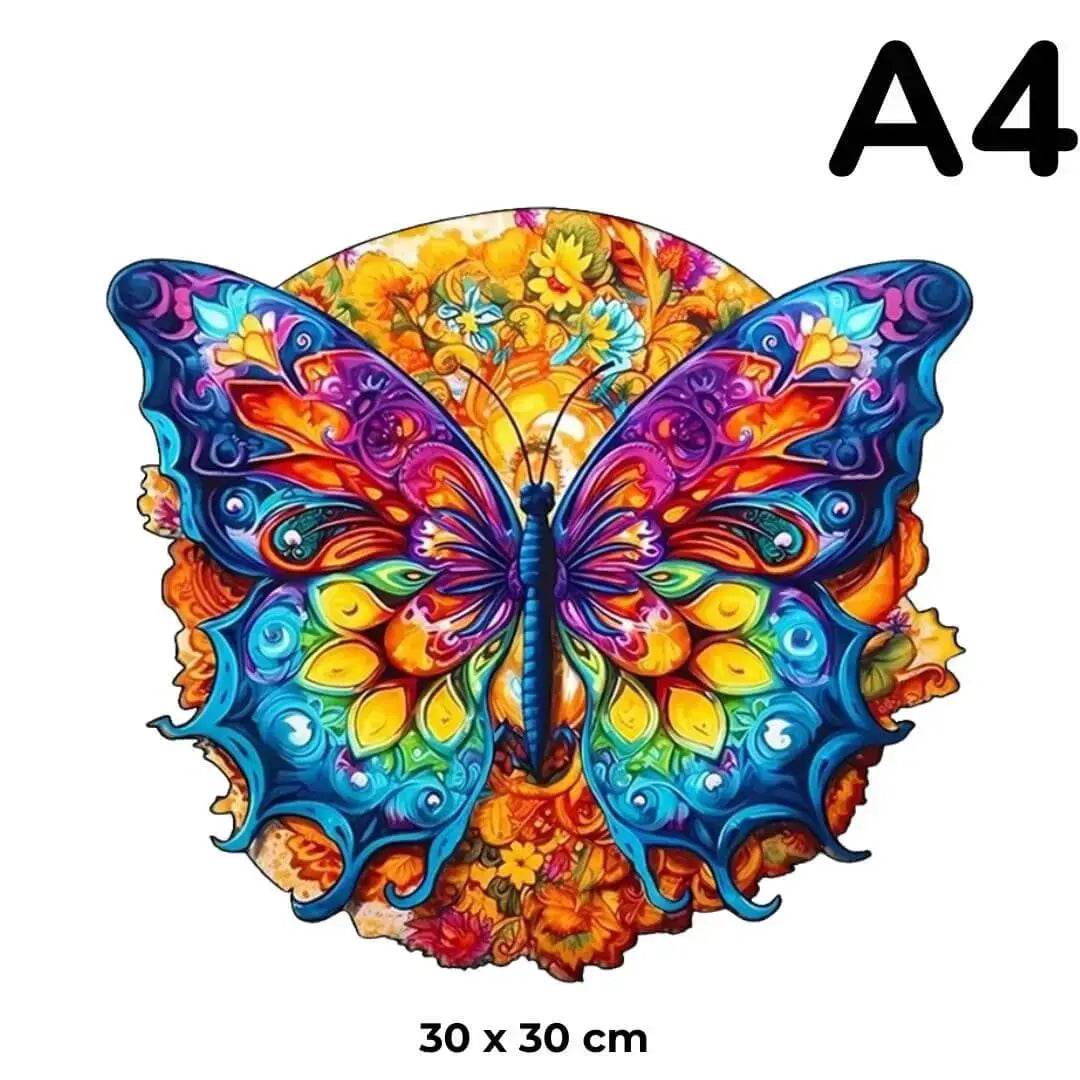 Puzzle Papillon en Bois Artistique