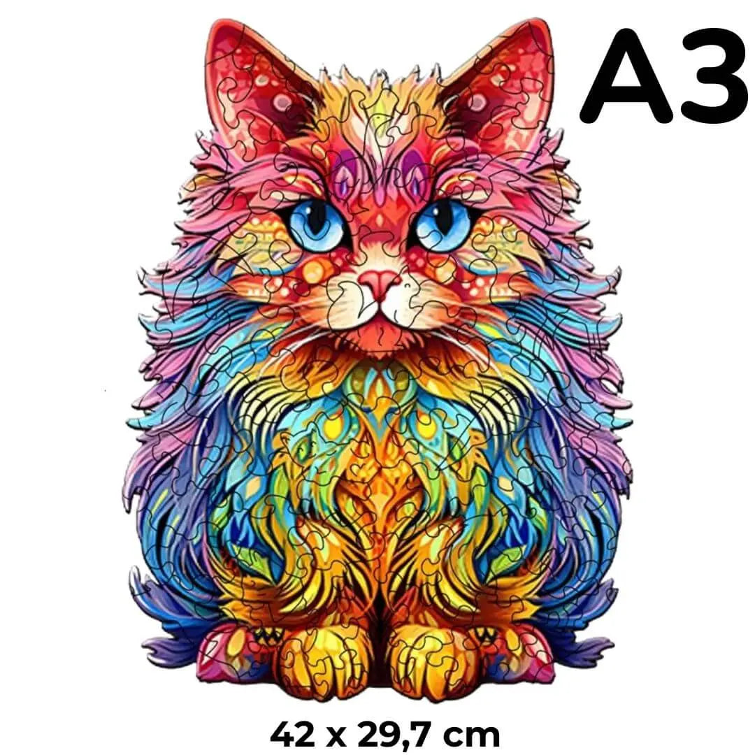 Puzzle en Bois Chat Persan – CatCute