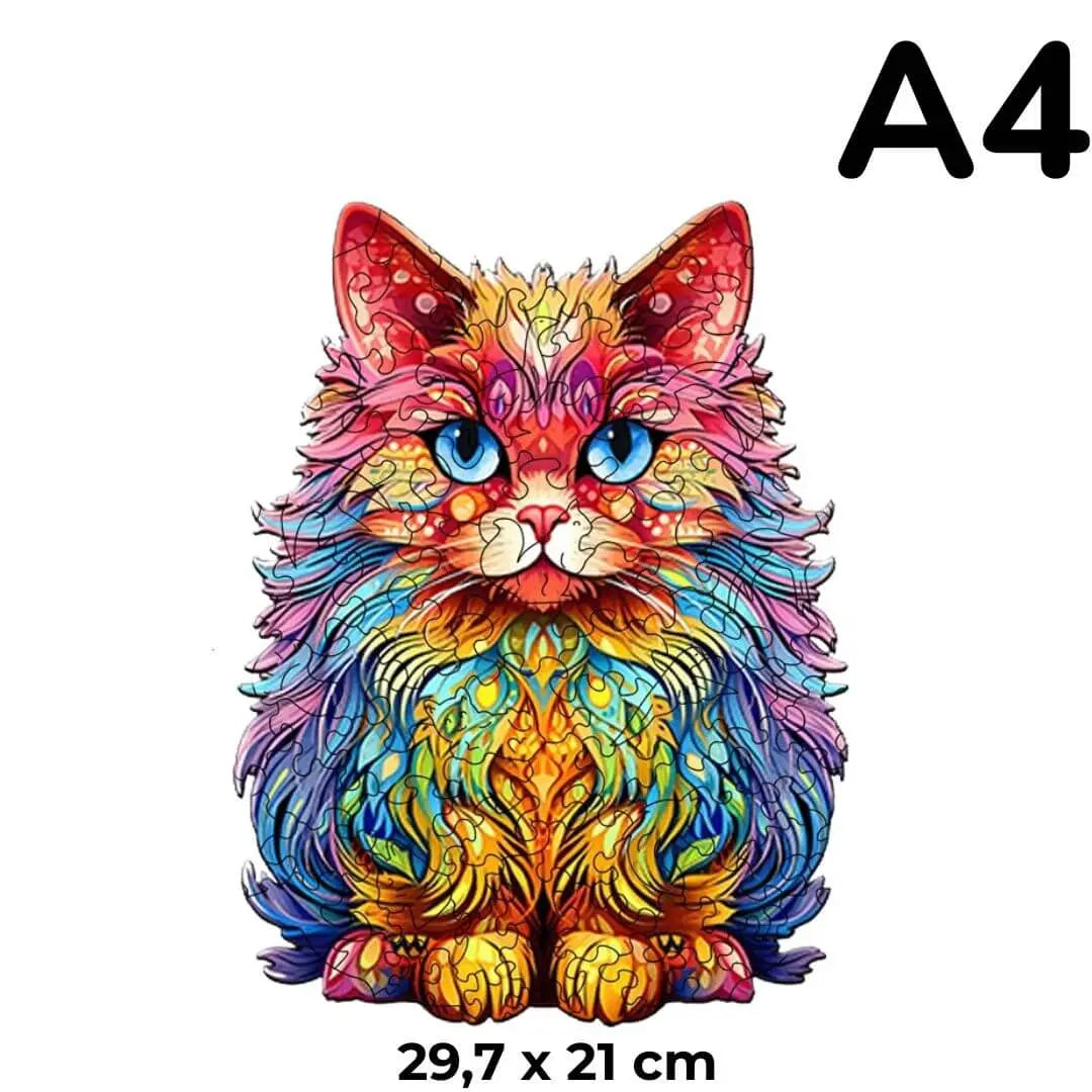 Puzzle en Bois Chat Persan – CatCute