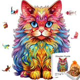 Puzzle en Bois Chat Persan – CatCute
