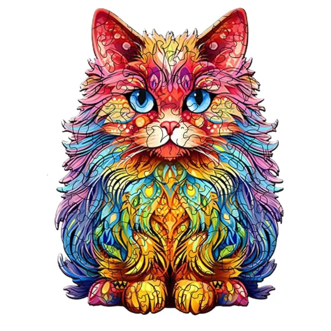 Puzzle en Bois Chat Persan – CatCute