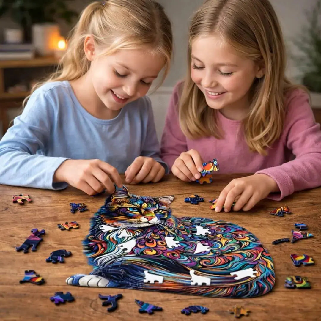 Puzzle en Bois Chat – CocoonCat