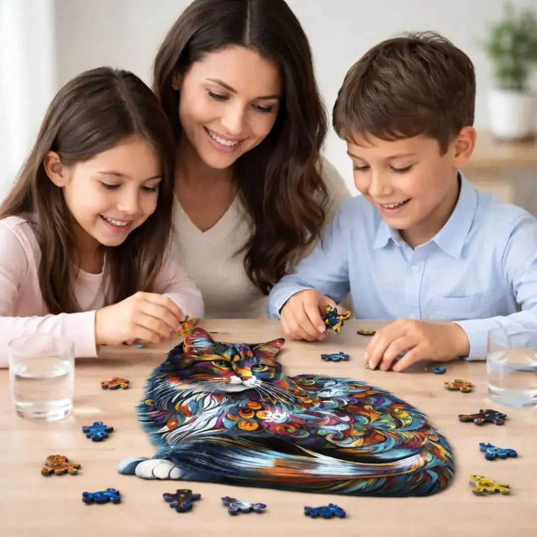 Puzzle en Bois Chat – CocoonCat
