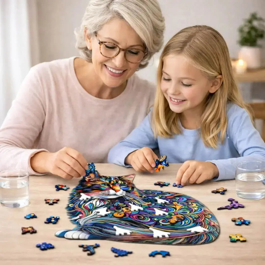 Puzzle en Bois Chat – CocoonCat