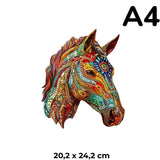 Puzzle en Bois Cheval Artistique – HorsePuzzle