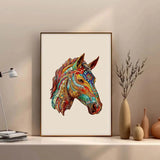 Puzzle en Bois Cheval Artistique – HorsePuzzle