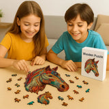 Puzzle en Bois Cheval Artistique – HorsePuzzle